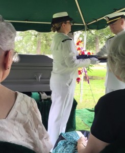 Dad's funeral honor guard flag